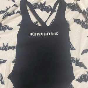 “F*ck What They Think” Killstar bodysuit